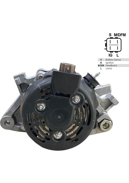 12V Alternatör Dinamo 80 A (4 Fiş) (S-M/dfm-Ig-L) Toyota Aurıs/corolla/urban Cruıser/yarıs fırsatları