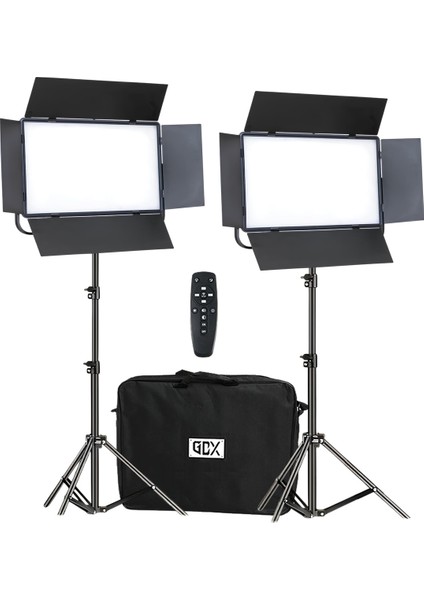 P500C Bicolor Profesyonel Ikili LED Panel Video ve Fotoğraf Stüdyo Işık Seti fiyatları