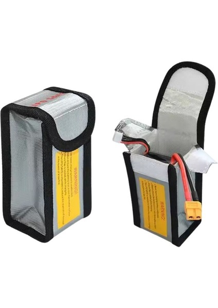 Lipo Pil Yanmaz Koruma Çantası - 6.4X5X12.5 cm