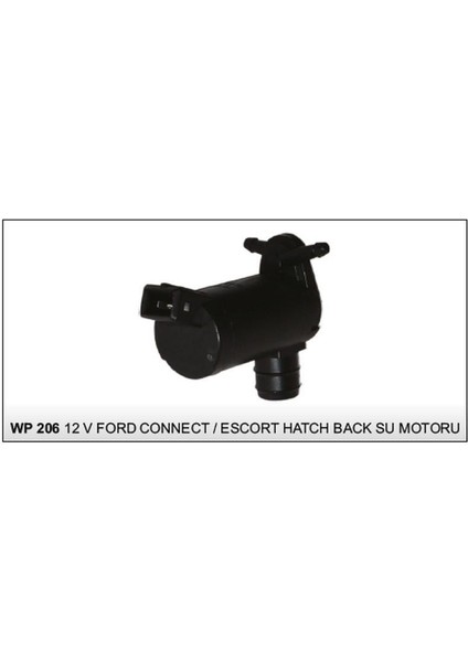 12V Su Fıskiye Motoru Çift Çıkış (Soketli) Ford Connect/escort/fıesta/focus/fusıon/mondeo/transıt