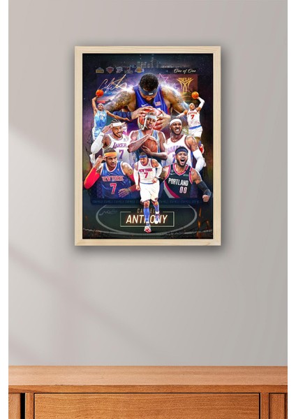 Carmelo Anthony Çerçeveli Tablo - Basketbol Nba Posteri Tablo fiyatları