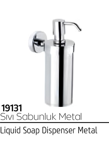 Vito Sıvı Sabunluk Metal Krom