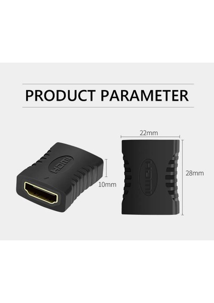 HDMI Kablo Ara Birleştirici Hd 1080P 2k 4K Destekli Dişi Dişi HDMI Kablo Uzatma Ara Uzatıcı Dönüştürücü Uzatma Adaptörü