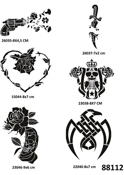 Silah Kartal Spray Tattoo Geçici Dövme Seti Dark Sprey Dövme Kiti fiyatları