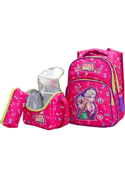 Prenses Temalı 3'lü Pembe Kız Çocuk Okul Çanta Seti – (Sırt Çantası Termal Beslenme Kalemlik) indirimleri