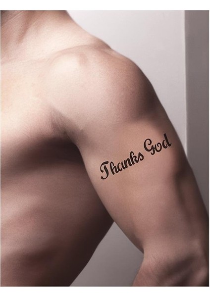 Teşekkürler Tanrım Tattoo Geçici Dövme Şablonları Kına Kalıpları fiyatları