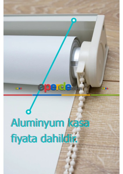 Siyah Blackout Düz %100 Karartma Stor Perde - Kornişe Kolay Montaj Aparatlı - 200X200