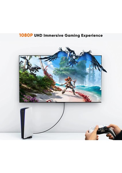 HDMI To DVI 24+1 DVI To HDMI Kablo Altın Uçlu Hdmı-Dvı Kablosu Erkek Tv Hd Pc Projektör Bilgisayar Monitör /ps3/ps4/ps5 Uyumlu Dönüştürücü Çevirici