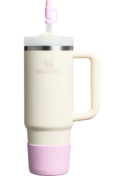 Stanleyquencher Orijinal 0,89 Litre (30 Oz) Termos ile Uyumlu Koruma Seti (Taban Kılıfı + Pipet Kapağı)