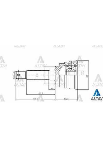 01735 Aks Kafası Dış Alto Marutı 23X44X18