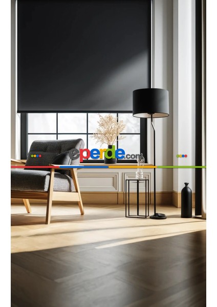 Blackout Düz %100 Karartma Stor Perde - Kornişe Kolay Montaj Aparatlı - 195X200