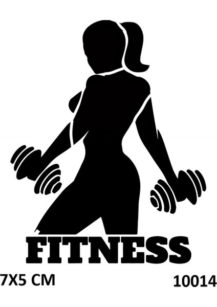 Fitness Sporcu Modeli Geçici Dövme Şablonu