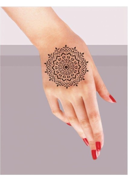 Mandala 355 Tattoo Geçici Dövme Şablonları Kına Kalıpları fiyatları