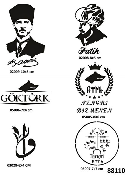 Atatürk Fatih Spray Tattoo Geçici Dövme Seti Dark Sprey Dövme Kiti fiyatları