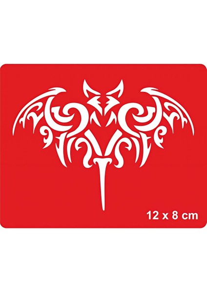 Dev Yarasa Tattoo Geçici Dövme Şablonları Kına Kalıpları