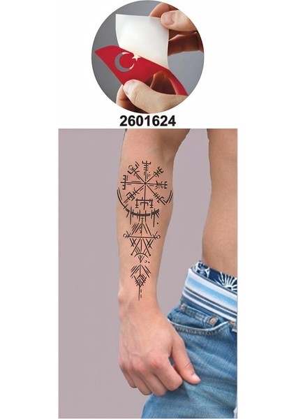 Savaşçı Viking Pusulası Stencil Tattoo Geçici Dövme Şablonları Kına Kalıpları fiyatları