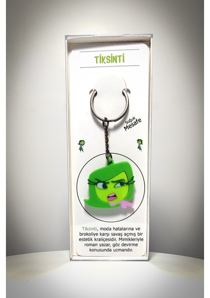 Ters Yüz (Inside Out) Tiksinti Anahtarlık