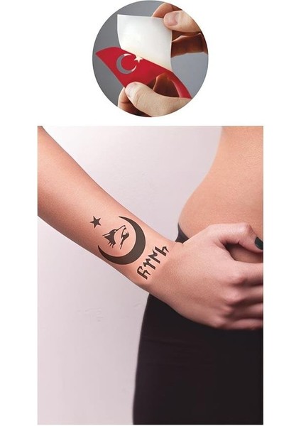 Asil Kan Göktürkçe Bozkurt Tattoo Geçici Dövme Şablonları Kına Kalıpları fiyatları