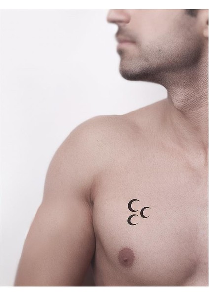 Üç Hilal Tattoo Geçici Dövme Şablonları Kına Kalıpları fiyatları