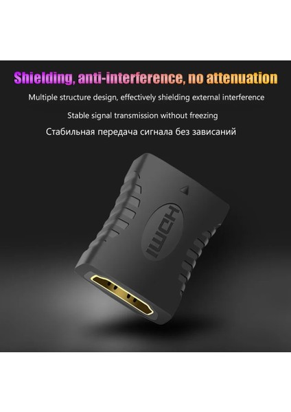 HDMI Dişi To Dişi Genişletici Konnektör Çoğaltıcı Adaptör Genişletici HDMI Kablo Birleştirici Uzatıcı HDMI Mini Aparat Full Hd Dizüstü Tv Televizyon 1080 P 4 K * 2 K 3D Uzatıcı indirimleri