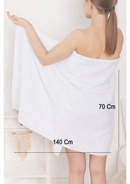 Pamuklu, Beyaz Banyo Havlusu | Spa ve Otel Havlusu (70X140 Cm) modelleri