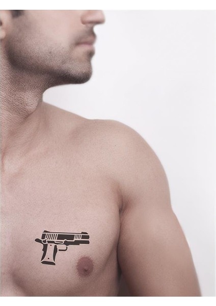 Beretta 2 Tabanca Tattoo Geçici Dövme Şablonları Kına Kalıpları fiyatları