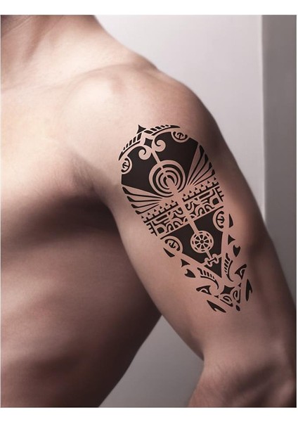 Kabile Motifi Maori Tattoo Geçici Dövme Şablonları Kına Kalıpları fiyatları