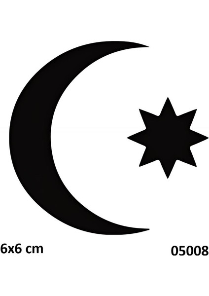 Osmanlı Bayrağı Geçici Dövme Şablonu