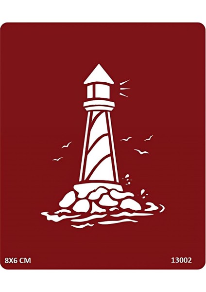 Deniz Feneri Dövmesi Geçici Dövme Şablonu