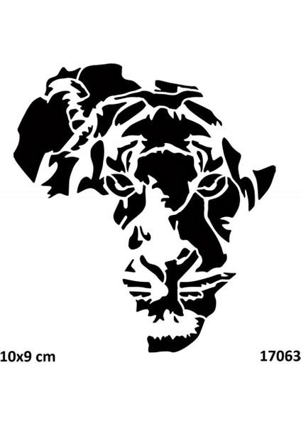 Afrika Aslanı Dövmesi Geçici Dövme Deseni