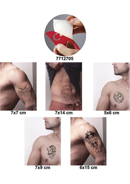 Ütopya Dünya 5'li Set Geçici Dövme Kına Şablonu fiyatları