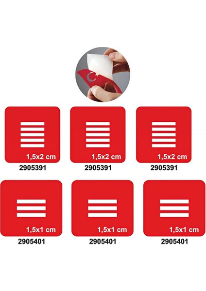 Parmak Için Çizgi Deseni Set Geçici Dövme Kına Şablonu