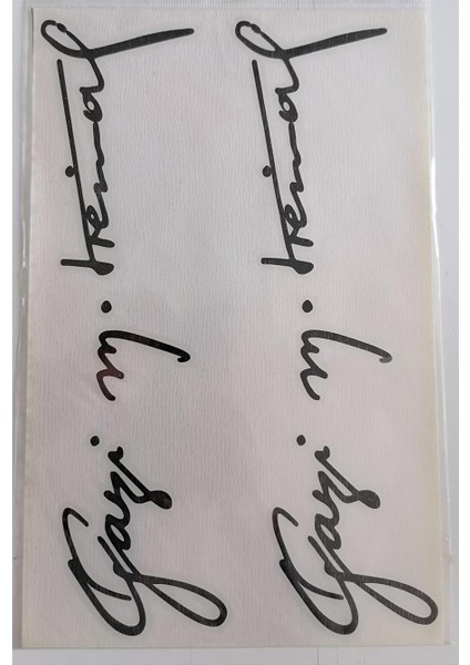 Gazi Mustafa Kemal Araba Çıkartması Sticker