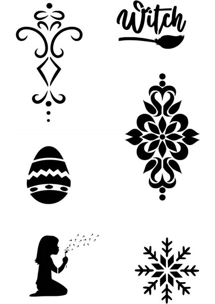 Çiçek ve Kar Tanesi Geçici Dövme Kalıpları Tattoo Stencil Modelleri fiyatları