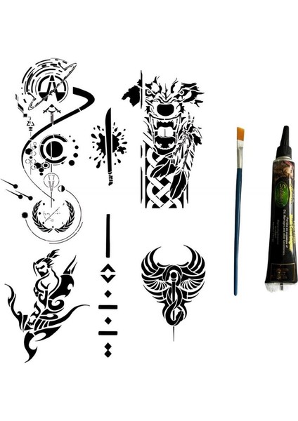 Fantastik Karizmatik Hint Kınası Hediyeli Geçici Dövme Seti