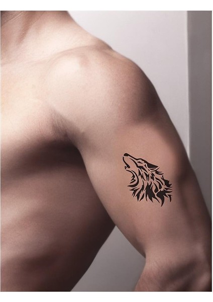 Bir Bozkurt Teslim Alınamaz! Tattoo Geçici Dövme Şablonları Kına Kalıpları fiyatları