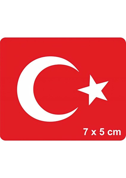 Ay Yıldız-1 Türk Bayrağı Tattoo Geçici Dövme Şablonları Kına Kalıpları