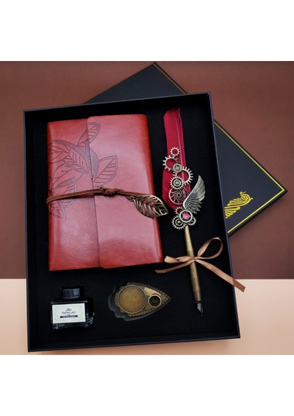 Büro Ev Ofis Hediyesi Için Divit Hokka Defter Tüylü Kalem Seti