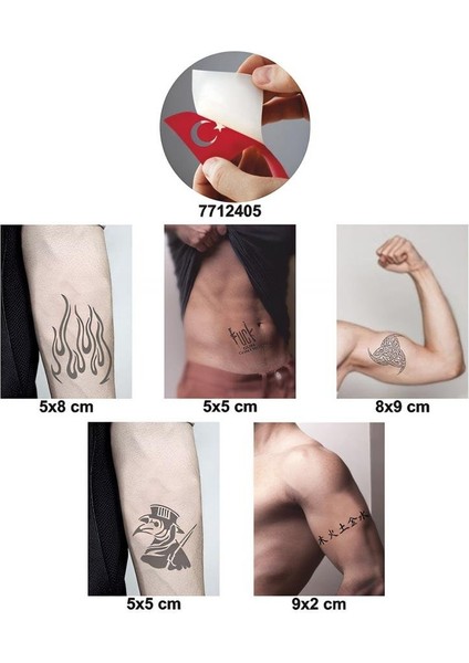 Herşey Konrol Altında 5'li Set Geçici Dövme Kına Şablonu
