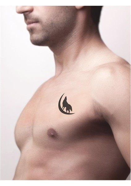 Gecenin Içinden Bozkurt Uluması Tattoo Geçici Dövme Şablonları Kına Kalıpları fiyatları