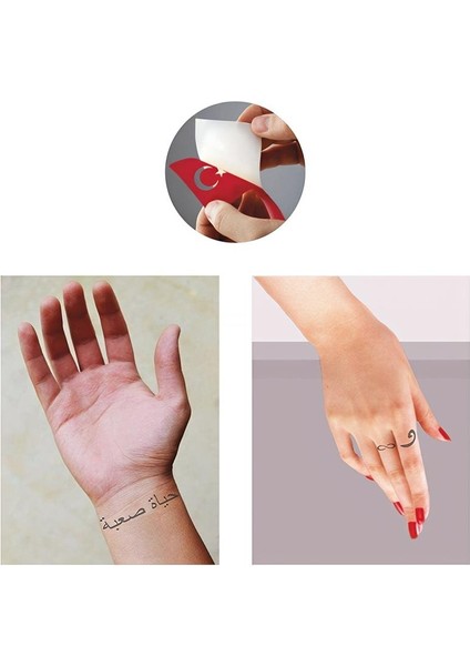 Arapça Harf Set Geçici Dövme Kına Şablonu fiyatları