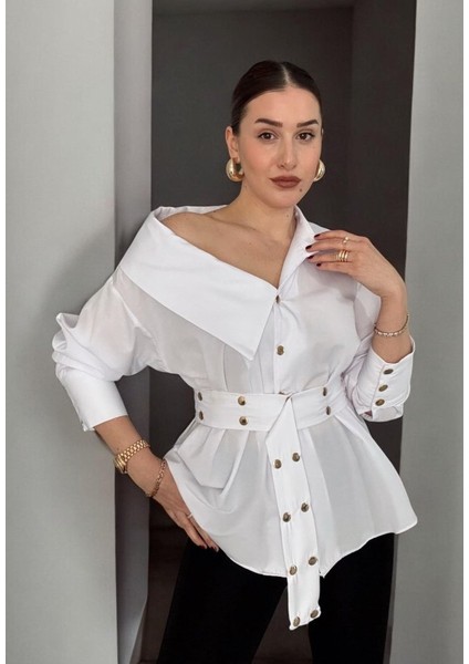 6493 Gömlek-Beyaz