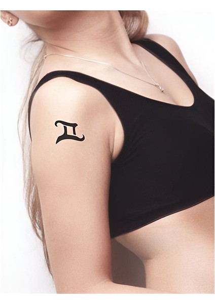 Ikizler Burcu Tattoo Geçici Dövme Şablonları Kına Kalıpları