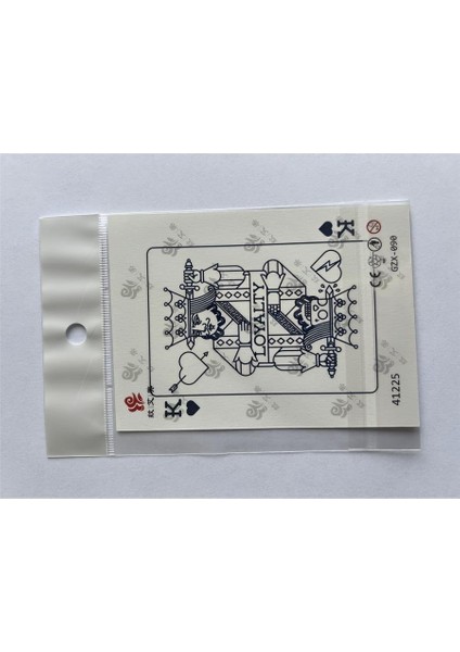 Iskambil Minimal 11X8 cm Yarı Kalıcı Geçici Dövme Yapıştırma Dövme