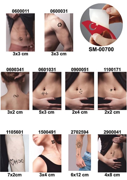 Pusula Nabız 1 Kına 10 Desen Kınayla Geçici Dövme Yapma Seti fiyatları