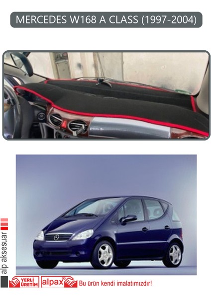 Mercedes W168 A Class 1997-2004TORPİDO Koruma Halısı Gri Kenar