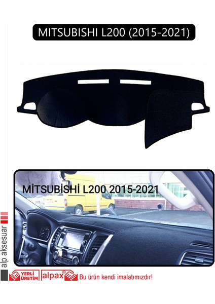 Mıtsubıshı L200 2015-2021TORPİDO Koruma Halısı Siyah Kenar