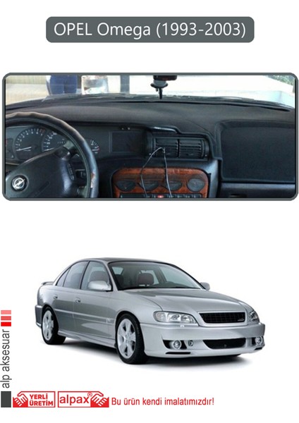 Opel Omega (1993-2003)TORPİDO Koruma Halısı Gri Kenar