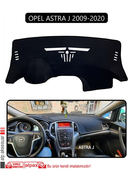 Opel Astra J (2009-2020)TORPİDO Koruma Halısı Siyah Kenar