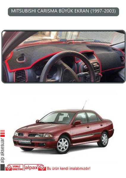 Mıtsubıshı Carısma Büyük Ekran 1997-2003TORPİDO Koruma Halısı Gri Kenar